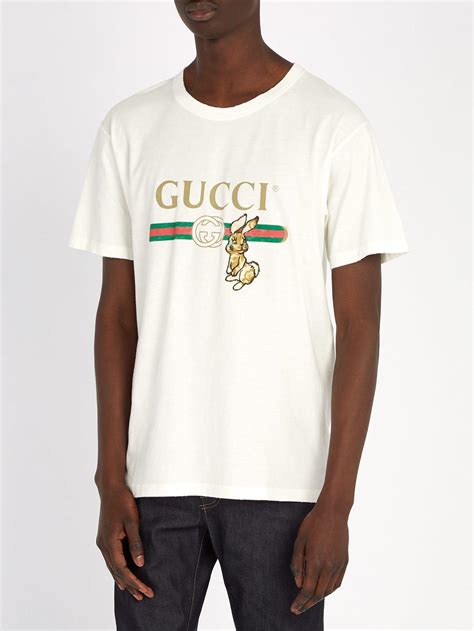 gucci cream t shirt|gucci t shirt vintage.